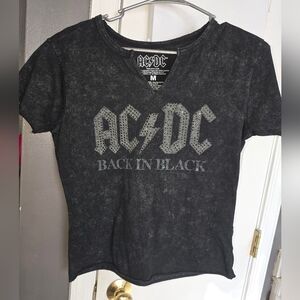 AC/DC Charcoal Graphic Tee